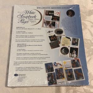 8.5 x 11 White Scrapbook Pages